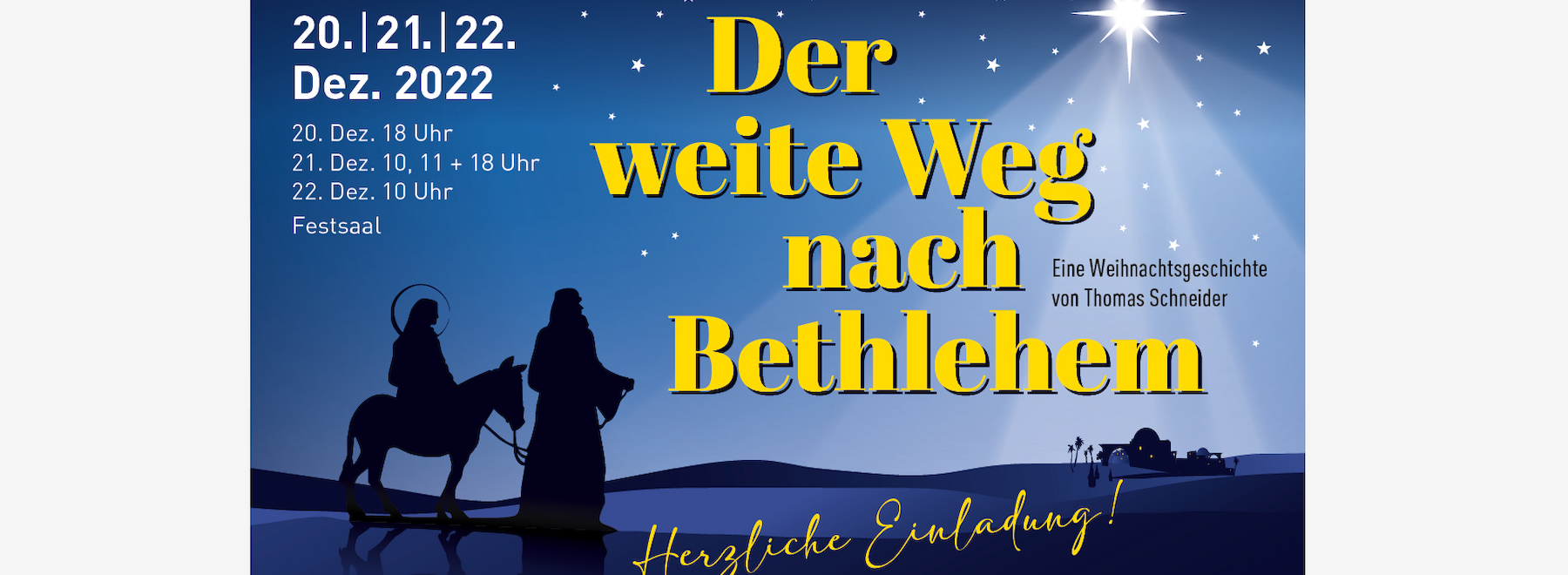 Der weite Weg nach Bethlehem